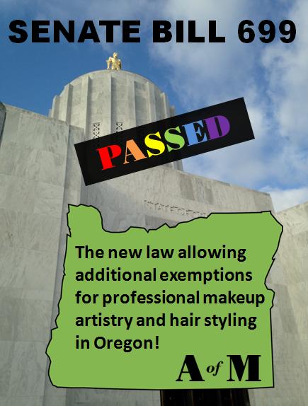 Another Makeup & Hair Bill in Oregon Passed!